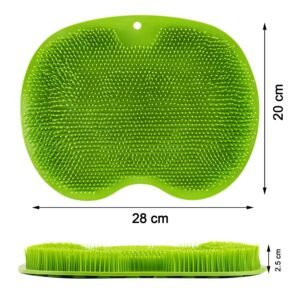Green Silicone Bath Massage Cushion – Suction Cup Foot Scrubber