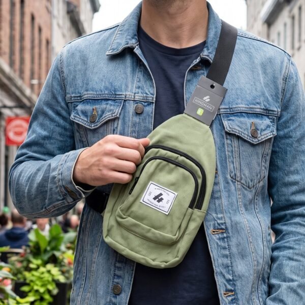 Bag-5_3010c9bb-16a0-4945-9937-8593e1075615.jpg Kids Multi Pocket Sling Crossbody Chest Bag Canvas Bag for Little Boys Girls (1 Pc)