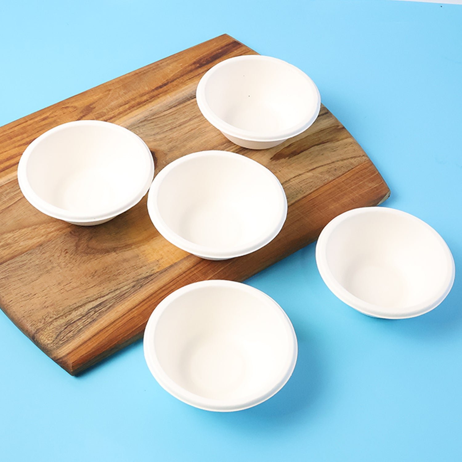 Compostable Bagasse Bowl – 180 ml Eco-Friendly Round Serving