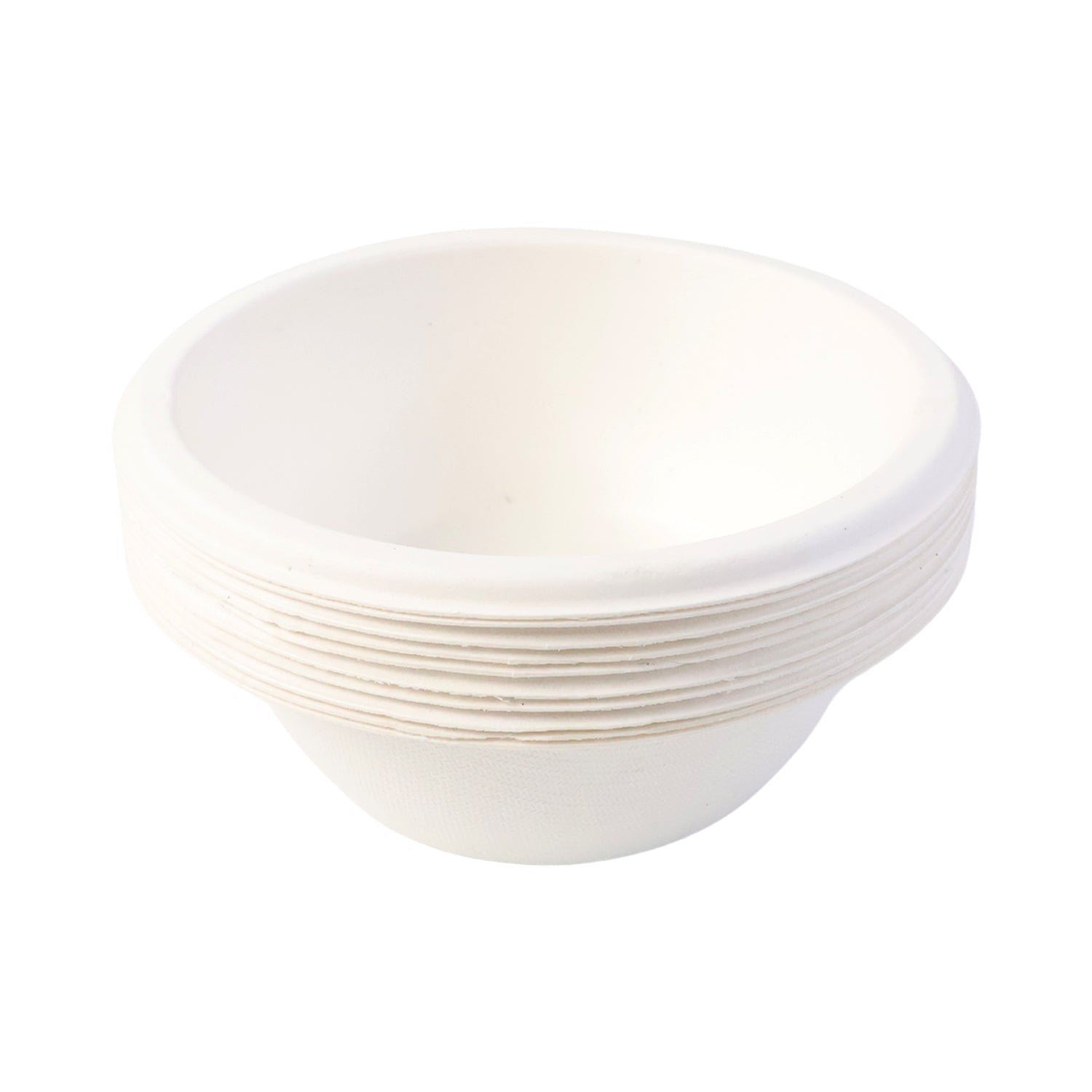 Compostable Bagasse Bowl – 180 ml Eco-Friendly Round Serving
