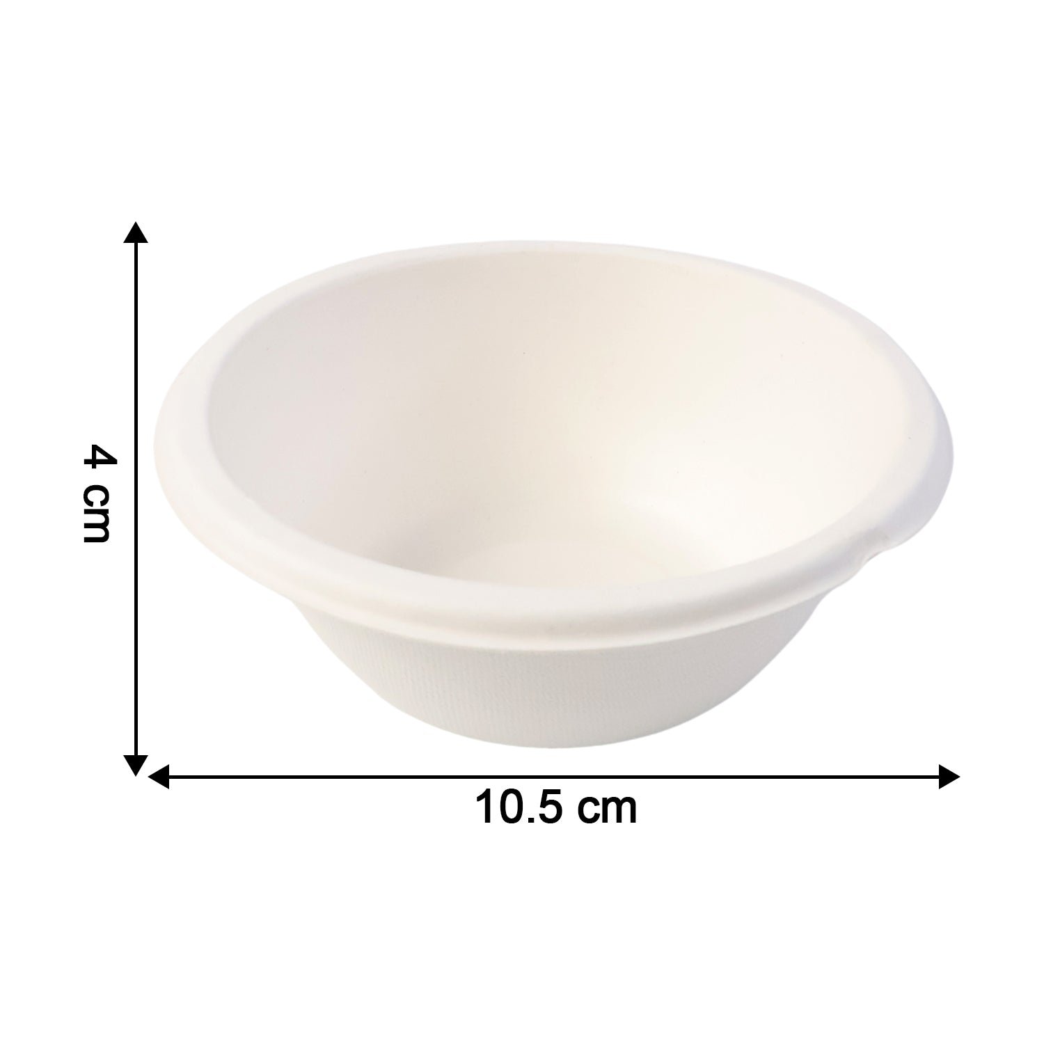 Compostable Bagasse Bowl – 180 ml Eco-Friendly Round Serving