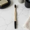 BambooToothbrushBlack-02 Bamboo Toothbrush – Eco-Friendly & Soft Charcoal Bristles (mix Desing)