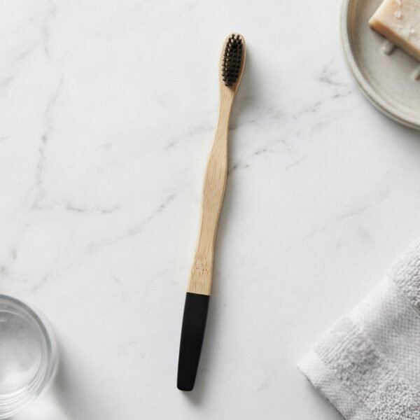 BambooToothbrushBlack-05 Bamboo Toothbrush – Eco-Friendly & Soft Charcoal Bristles (mix Desing)