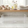 Plastic Fridge Organizer Basket – Clear Storage Solution for Kitchen