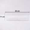 Plastic Fridge Organizer Basket – Clear Storage Solution for Kitchen