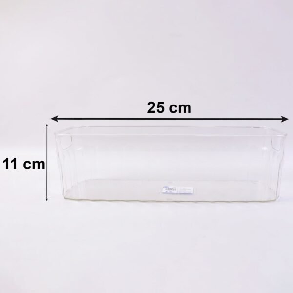 Plastic Fridge Organizer Basket – Clear Storage Solution for Kitchen