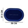 Bathroom Floor Mat – Fast Absorbing & Slip-Resistant Oval Design