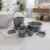 7-Piece Bathroom Set – Durable Plastic Organiser | VelvetBubbles