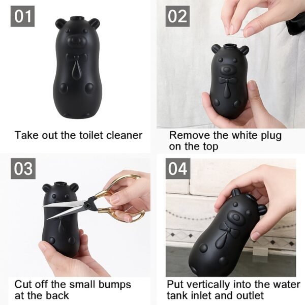 BearShapeToiletCleaner-07 Bear Shaped Toilet Tank Cleaner – Automatic Flush Freshener