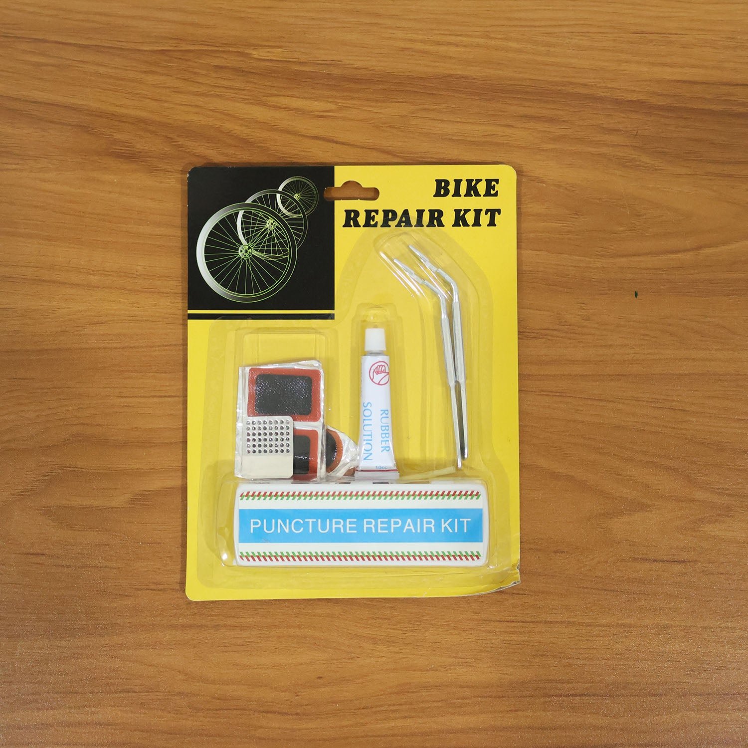 Bicycle Tire Repair Kit – Portable Puncture Patch Set with Adhesive
