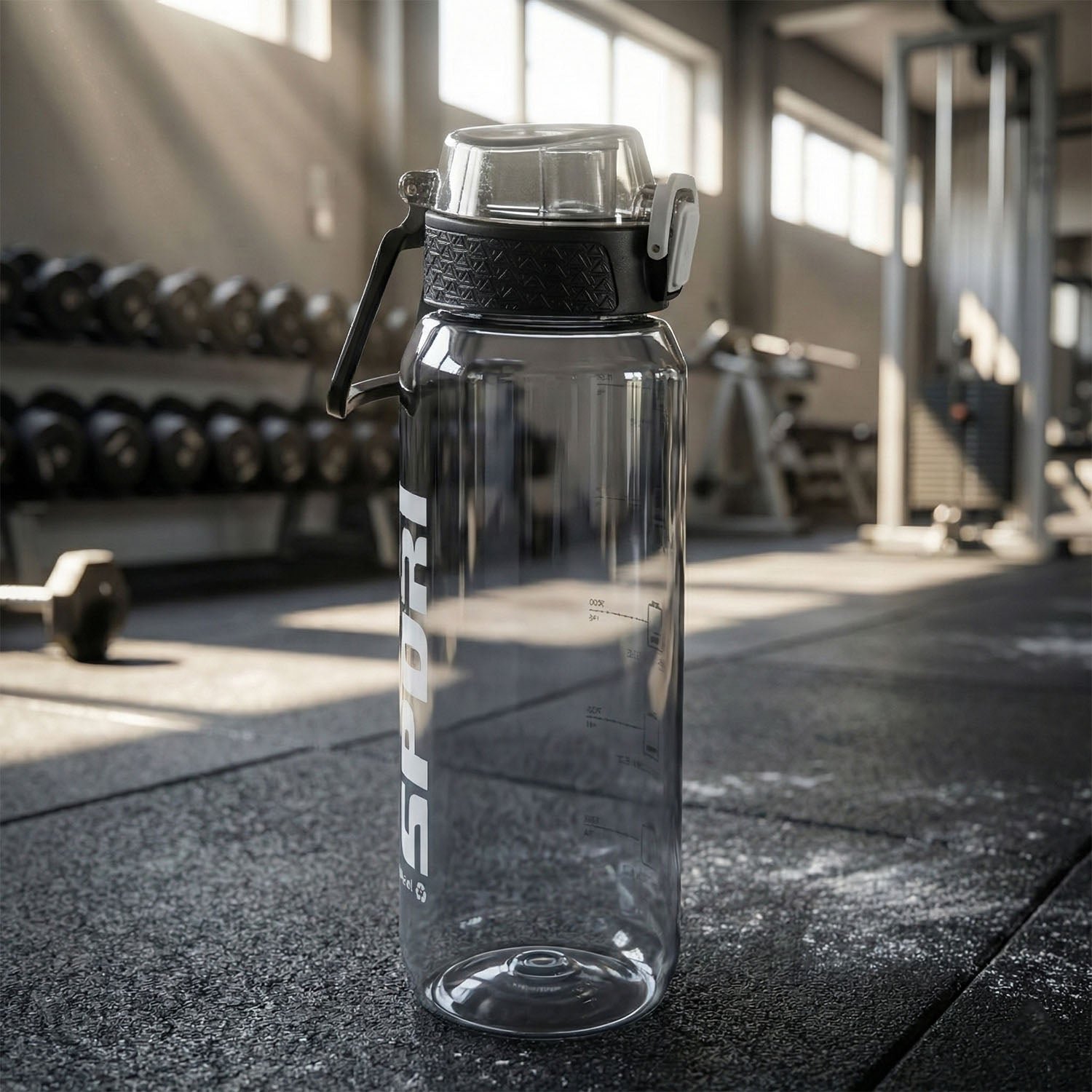 1000 ML Sports Water Bottle – Leakproof Flip Lock for Travel
