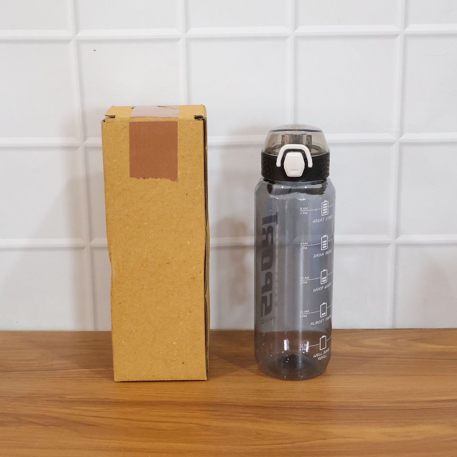 1000 ML Sports Water Bottle – Leakproof Flip Lock for Travel