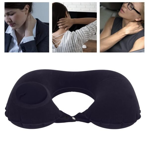 Inflatable Travel Neck Pillow – Soft, Portable & Self-Inflating Support