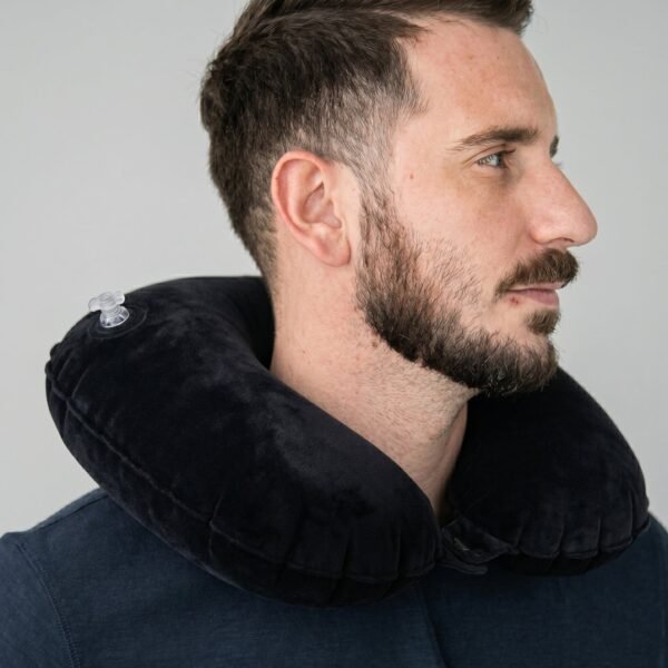 Inflatable Travel Neck Pillow – Soft, Portable & Self-Inflating Support