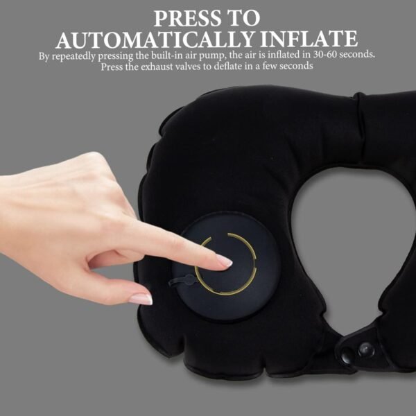 Inflatable Travel Neck Pillow – Soft, Portable & Self-Inflating Support