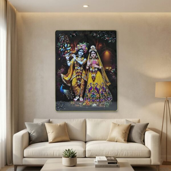 Radha Krishna Wall Frame – Divine Home Decor for Spiritual Spaces