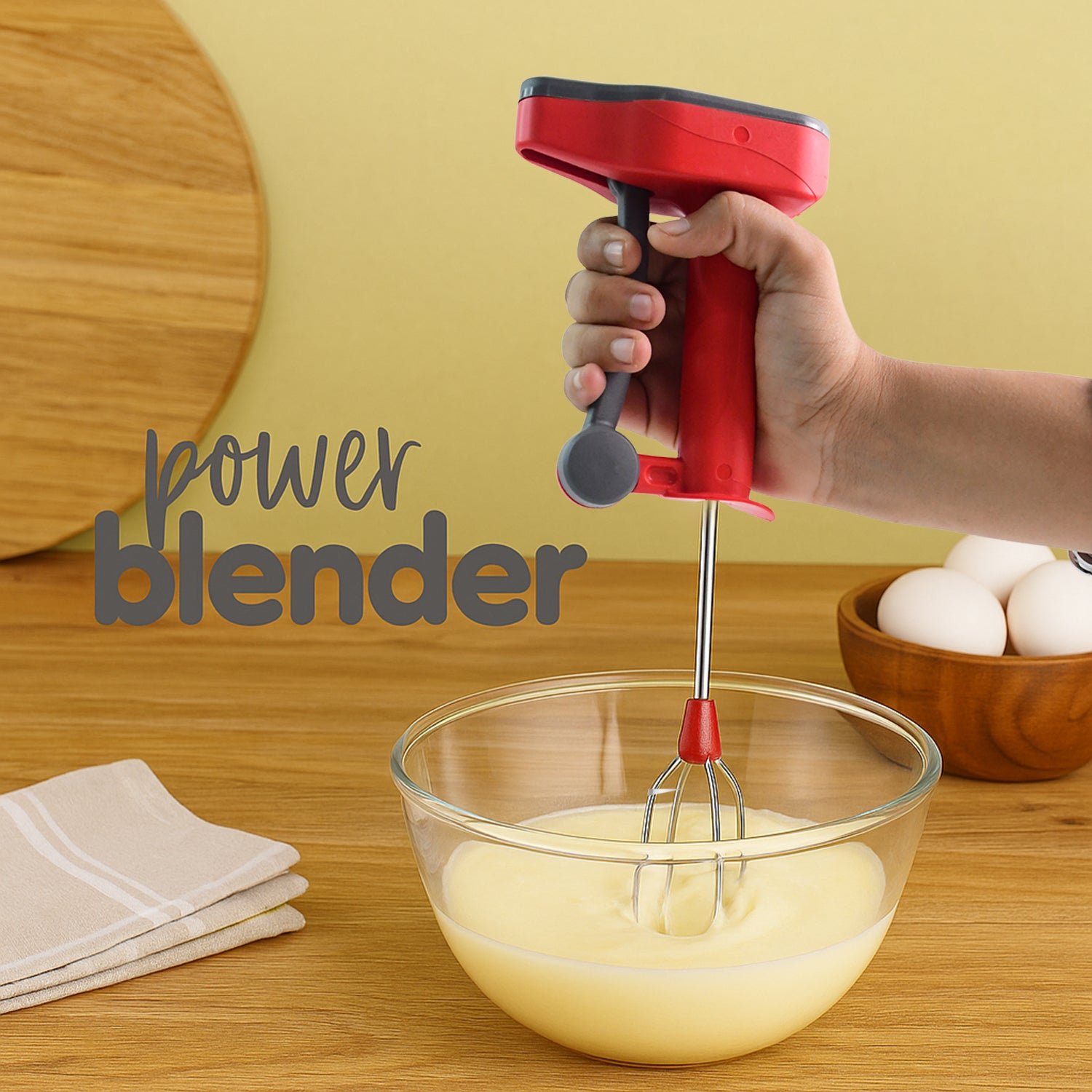 Handheld Power Blender – Versatile Beating & Churning