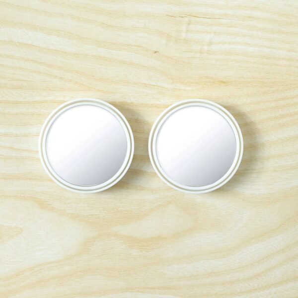 Car Blind Spot Mirror – White Round Set for Enhanced Safety