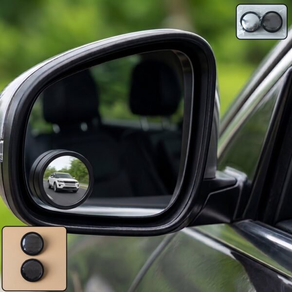360° Adjustable Blind Spot Mirror – Wide-Angle Rear View Enhancement