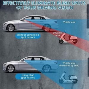360° Adjustable Blind Spot Mirror – Wide-Angle Rear View Enhancement
