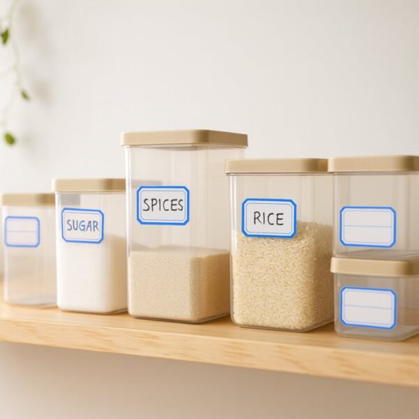 Self-Adhesive Label Stickers – Durable Rectangular Sheets for Organizing
