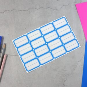 Self-Adhesive Label Stickers – Durable Rectangular Sheets for Organizing