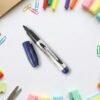 Permanent Marker Pen – Bold Blue Ink with Quick-Dry Formula