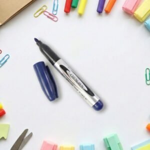 Permanent Marker Pen – Bold Blue Ink with Quick-Dry Formula