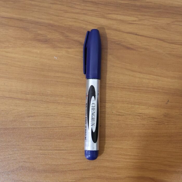 Permanent Marker Pen – Bold Blue Ink with Quick-Dry Formula