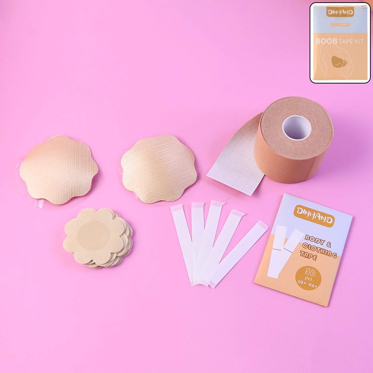 Body & Clothing Tape Kit – Invisible Support for Dresses