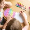 Mini Pop It Diary Fidget Notebook for Kids Rainbow Silicone Bubble (1 Pc)