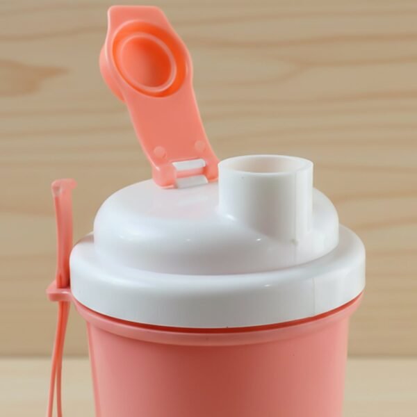 Sports Water Bottle 400ml Leakproof Flip Lid Shaker Tumbler for Gym