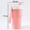 Sports Water Bottle 400ml Leakproof Flip Lid Shaker Tumbler for Gym