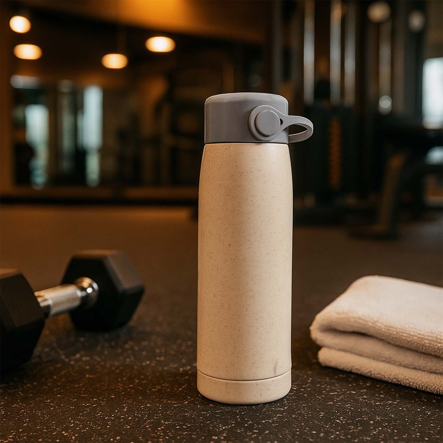 Glass Water Bottle with Phone Holder 380ml | Own Hydrate