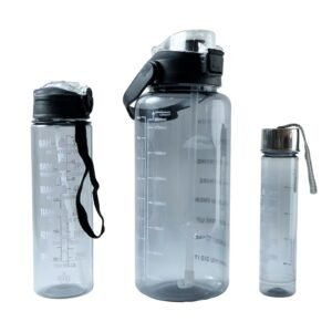 Multipurpose Water Bottle Set – 3 Sizes for Every Hydration Need