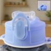 Kids Water Bottle – Cartoon Bear Shape with Straw & Strap