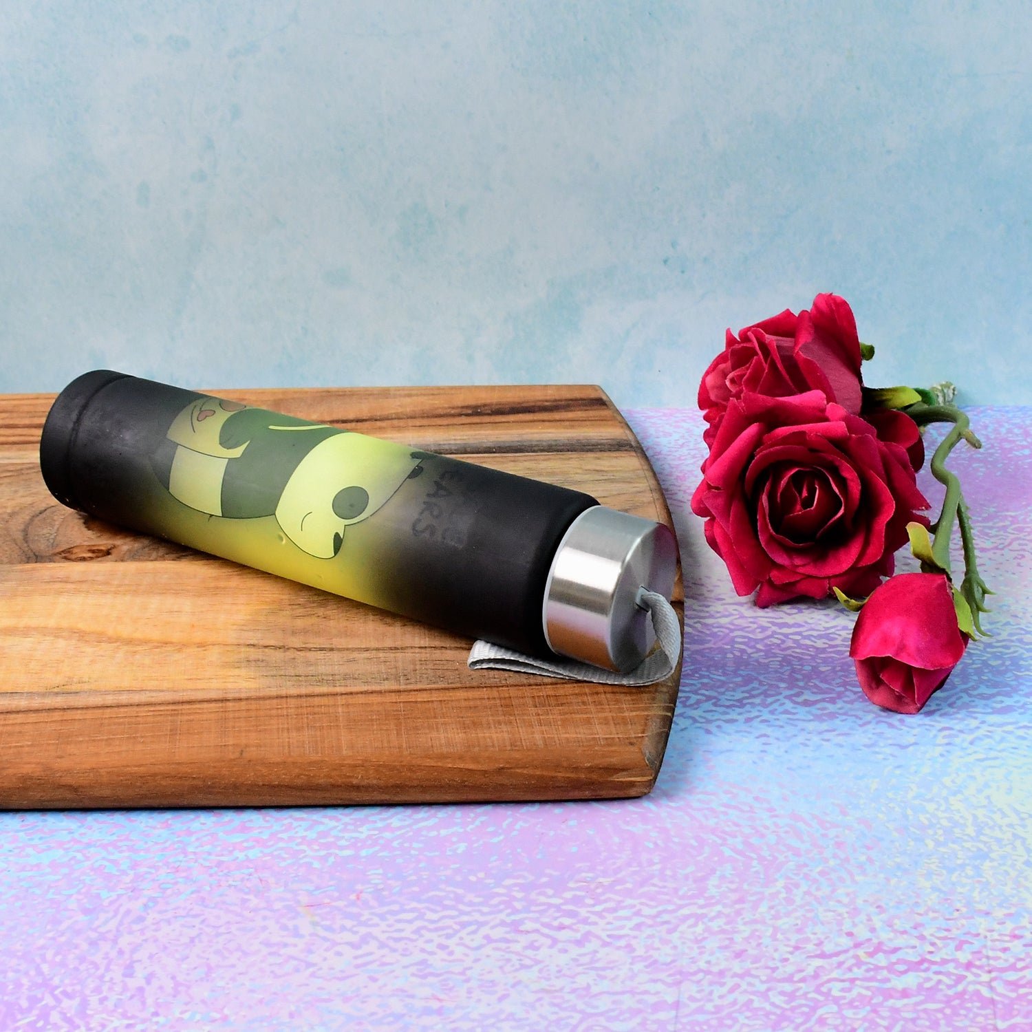 300ml Cartoon Printed Plastic Water Bottle – Leakproof & Portable