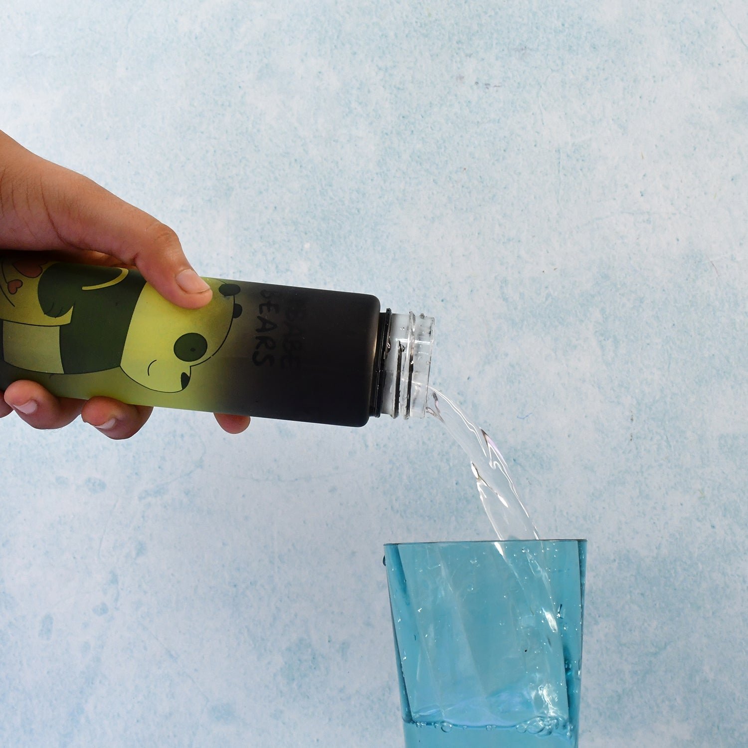 300ml Cartoon Printed Plastic Water Bottle – Leakproof & Portable