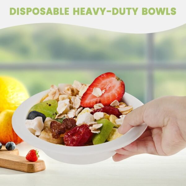 Disposable Food Serving Bowl Set – 360ml Capacity, 10 Pieces