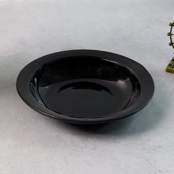 Deep Black Curry & Soup Serving Bowl – Durable & Elegant