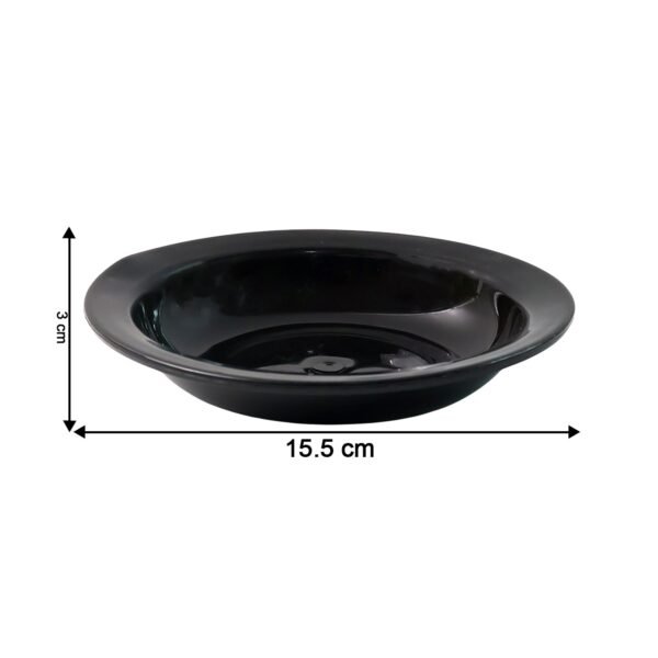Deep Black Curry & Soup Serving Bowl – Durable & Elegant