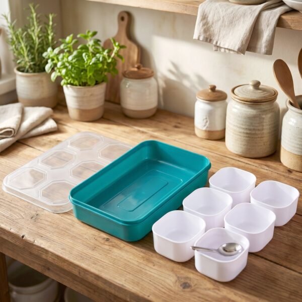 Spice Storage Box – 6 Compartments for Easy Kitchen Organization