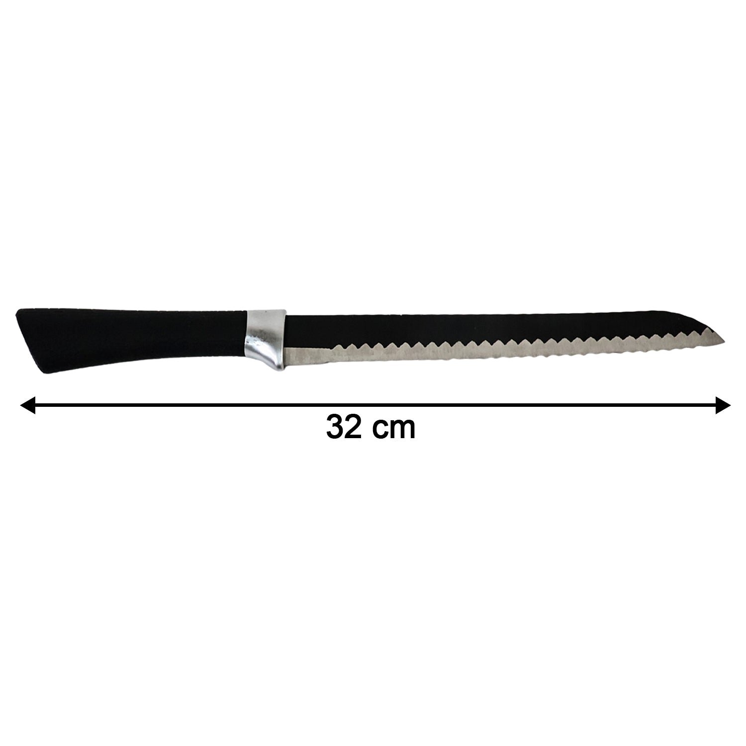 Serrated Bread Knife 32 cm – Ergonomic Grip for Smooth Slicing
