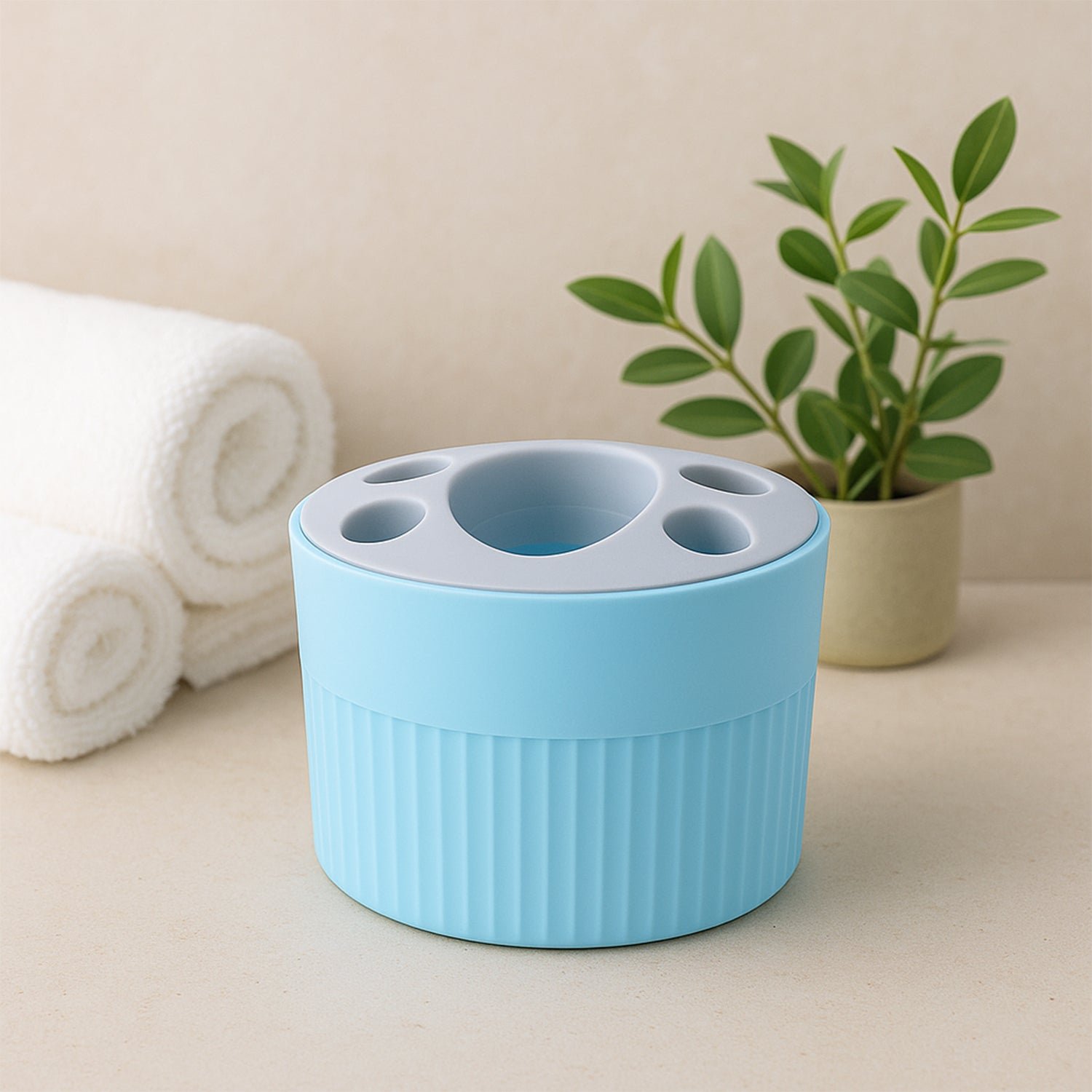 Bathroom Toothbrush Holder Stand – Durable Multipurpose Organizer