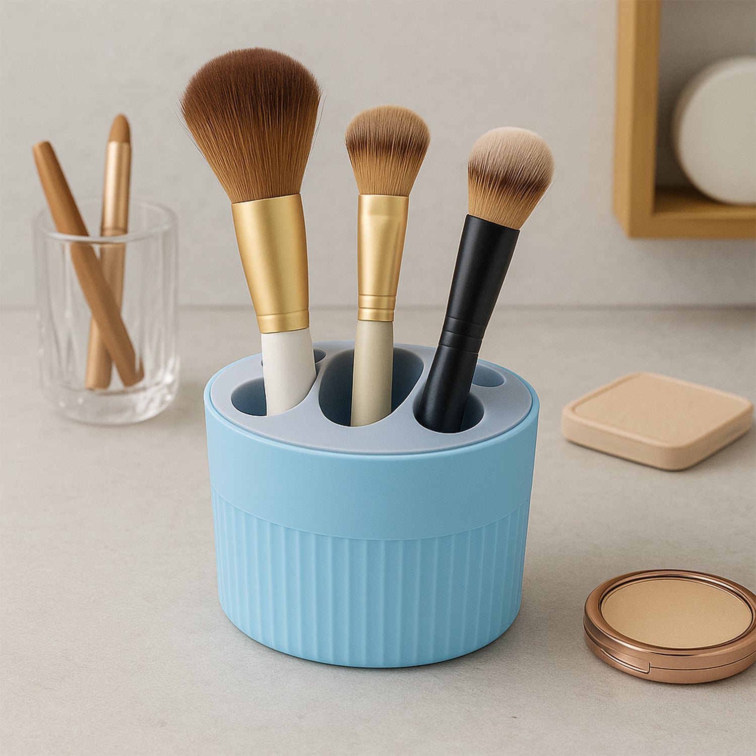 Bathroom Toothbrush Holder Stand – Durable Multipurpose Organizer