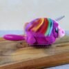 BrushUnicorn-03 Kids Unicorn Hair Brush – Soft Detangling Plush for Gentle Grooming