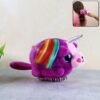 BrushUnicorn-WOSKU-01 Kids Unicorn Hair Brush – Soft Detangling Plush for Gentle Grooming