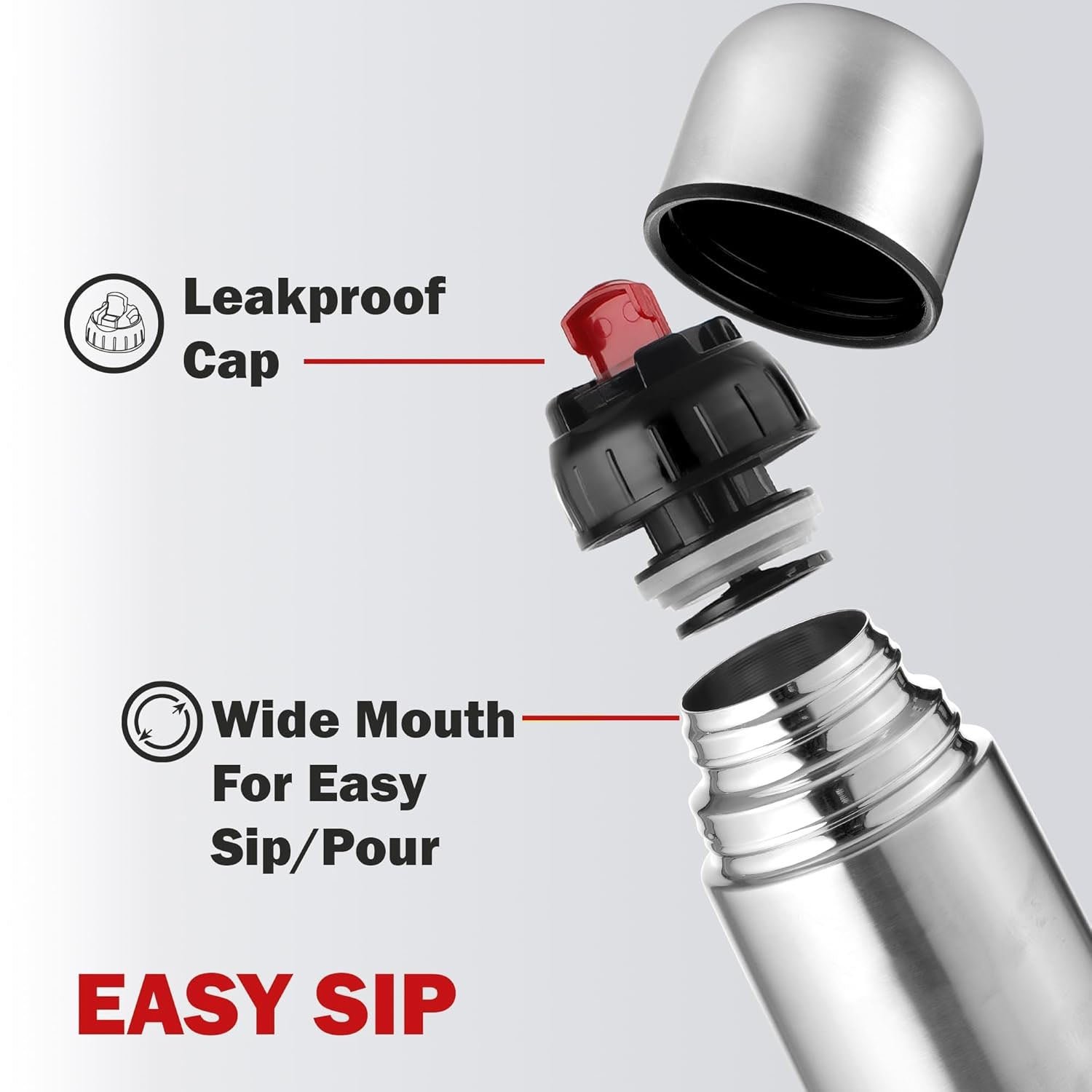 Stainless Steel Vacuum Insulated Water Bottle 1000ML – Leak-Resistant