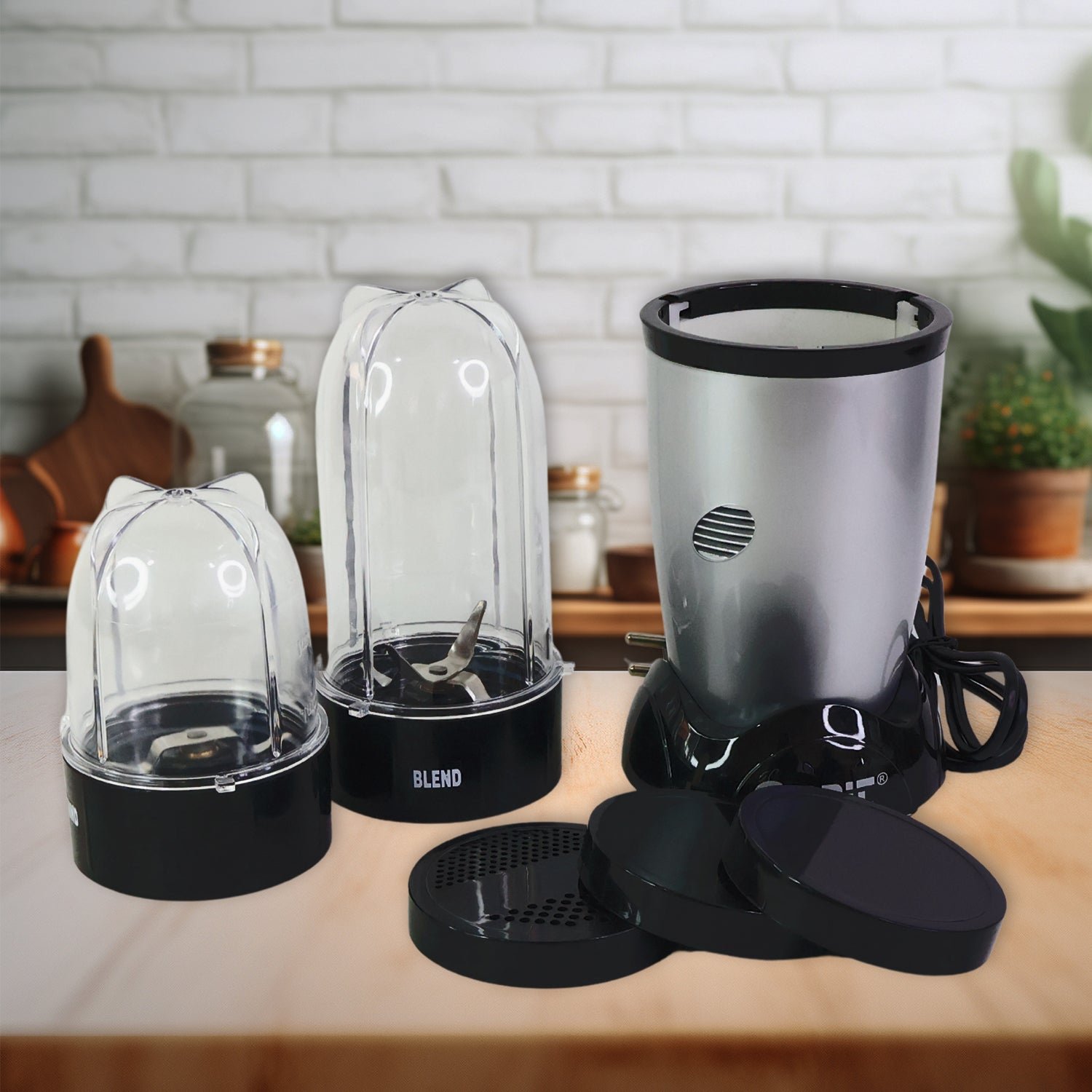 Orbit 400W Multi-Purpose Bullet Mixer – Compact Blender with Dual Jars