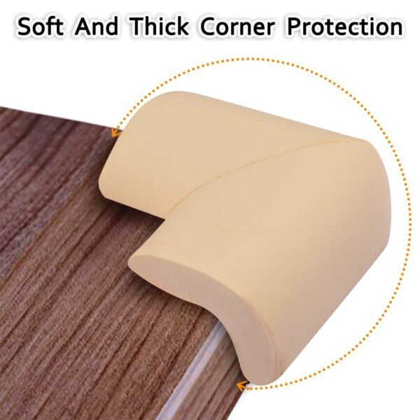 BumperCorner-02 Soft Foam Corner Protectors – Child Safety Padding with Adhesive Tape